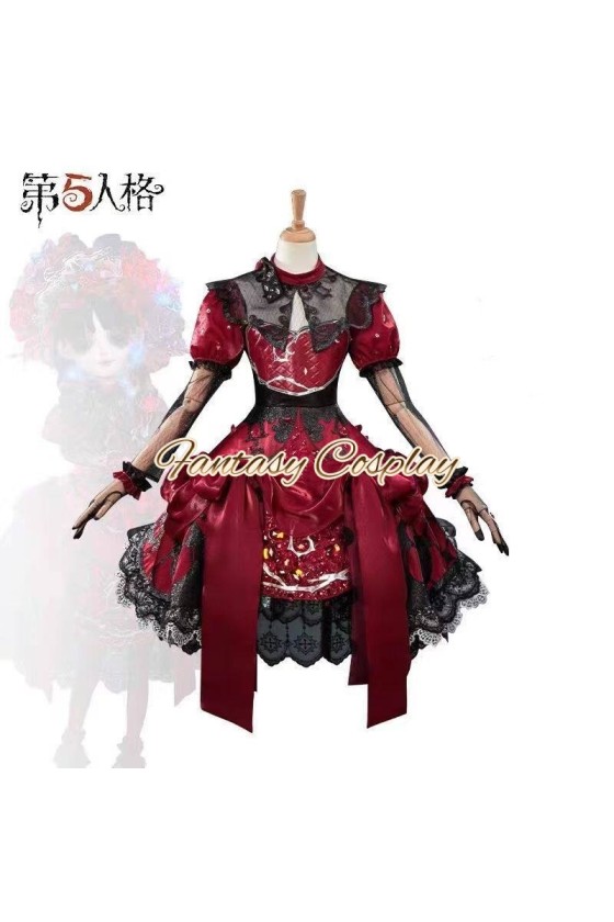 Identity V Little Girl Alice DeRoss Miss Pomegranate Plate Gothic Lolita Cosplay Costume